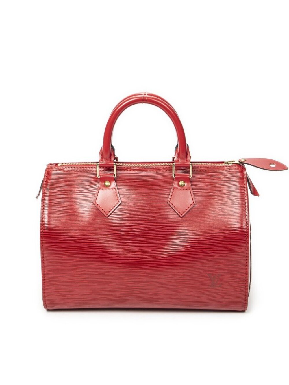 Louis Vuitton Speedy Red Epi Handbag